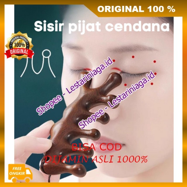 Sisir Pijat Cendana Sisir Kayu Sisir Massage Rambut Sisir Pijat Kepala Untuk Terapi Kepala ORIGINAL