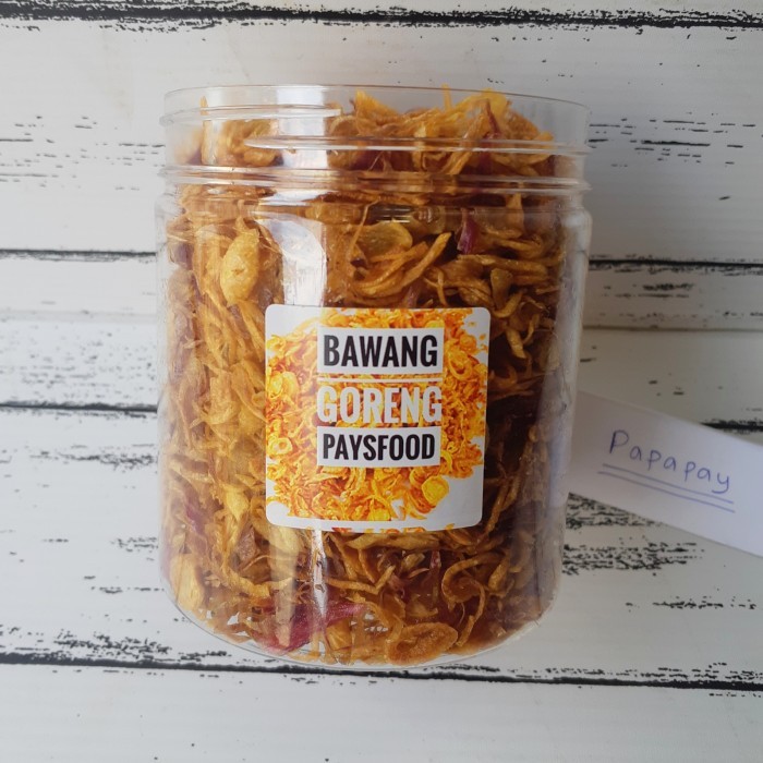 

Bawang Goreng murni toplse 500 ml / tanpa tepung