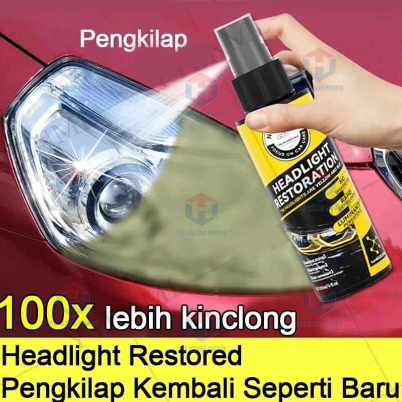 Headlight Restored / Pengkilap Mika Lampu / Headlamp Polish/Pembersih Kaca Lampu Mobil Kusam / Headl