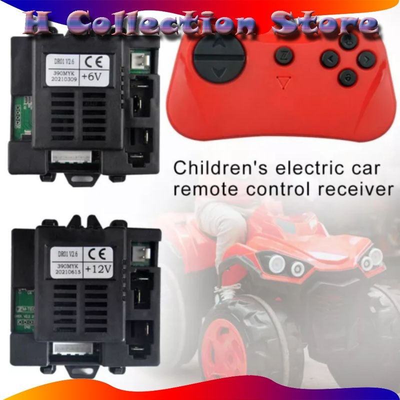 HU87Y Remot receiver mobilan aki dr01 v2.6 390myk remote control reciver 6v 12v 7pin remot merah mod