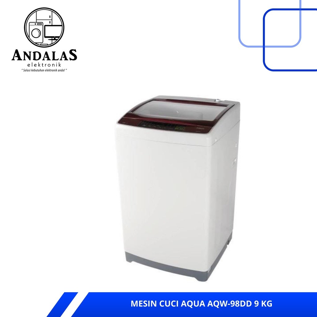 MESIN CUCI AQUA JAPAN AQW- 98DD / MESIN CUCI TOP LOADING AQUA AQW98DD KAPASITAS 9 KG