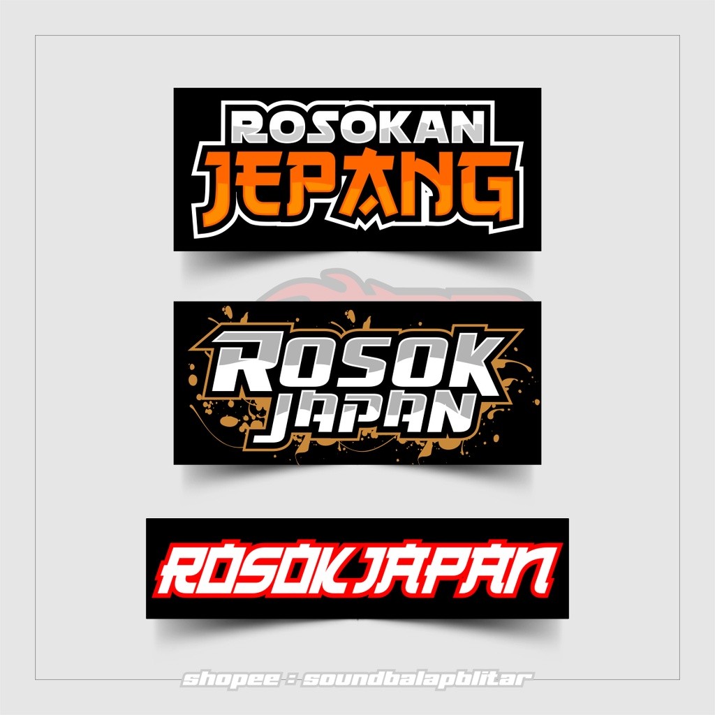 

JDM Project - Stiker Rosok Japan Rosokan Jepang Vynil Anti Air Bijian