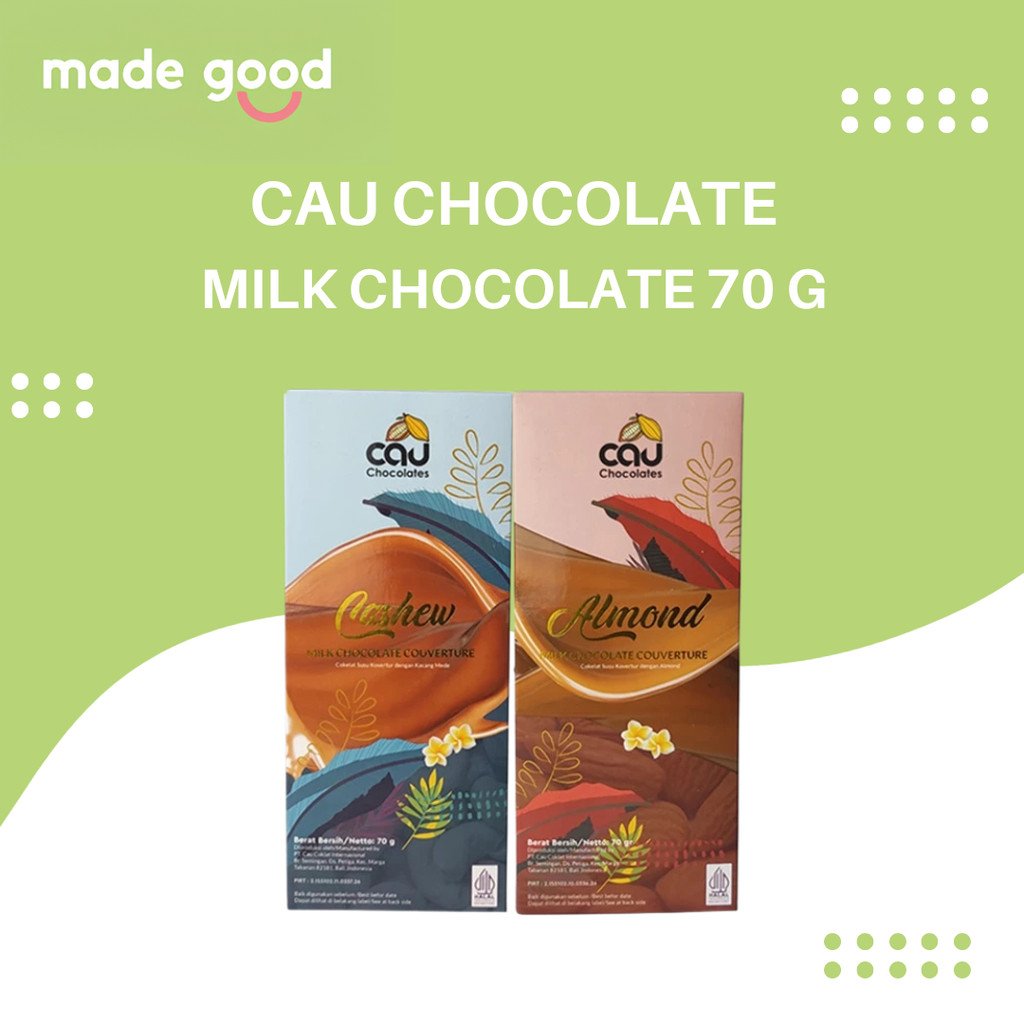 Cau Chocolate - Milk Chocolate 70 G | Cokelat Susu