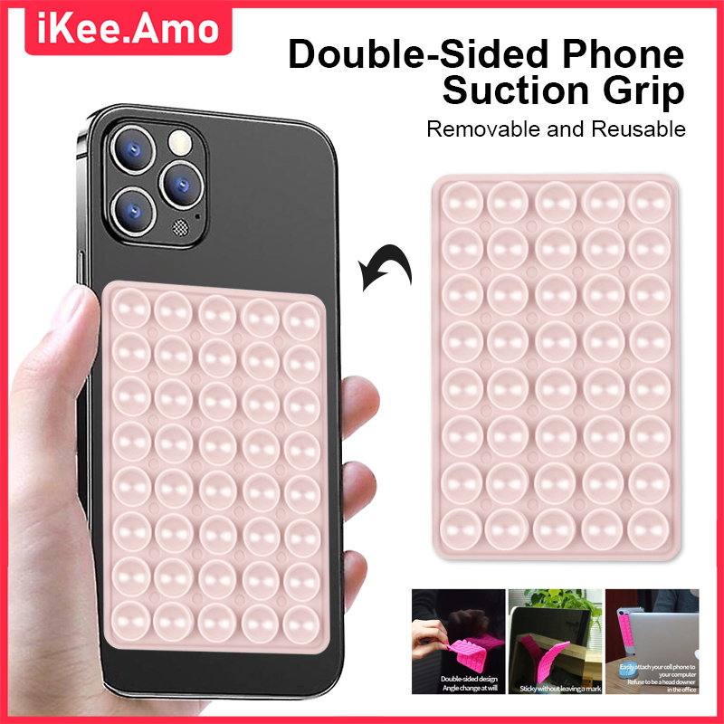 Silicone Suction Cup Wall Stand Mat Multifunctional Square Double-Sided Multi-model Smart Phone Case