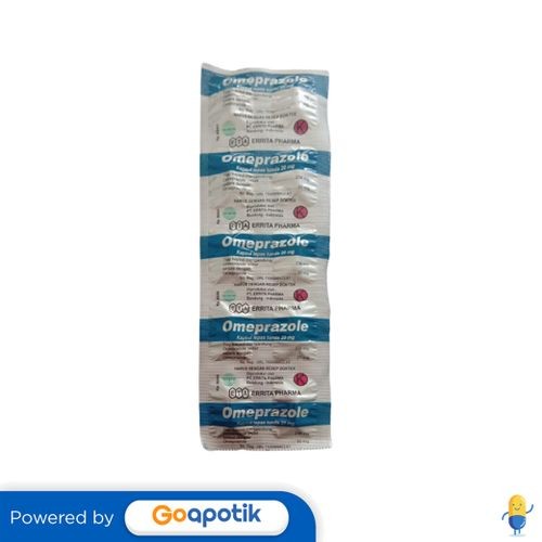 Omeprazole Errita 20 Mg Strip 10 Kapsul