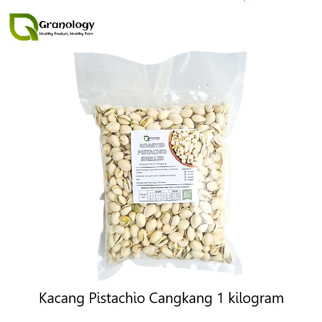 

Best Seller Kacang Pistachio Oven Dalam Cangkang (1 kilogram) by Granology