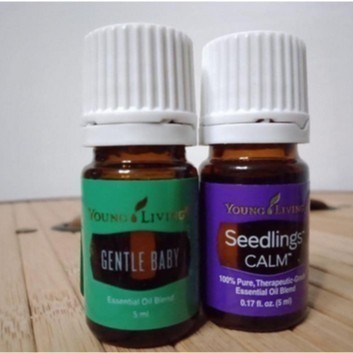 young living promo paket oil gentle baby 5ml + seedlings calm 5ml yl oil  essentials oil original re
