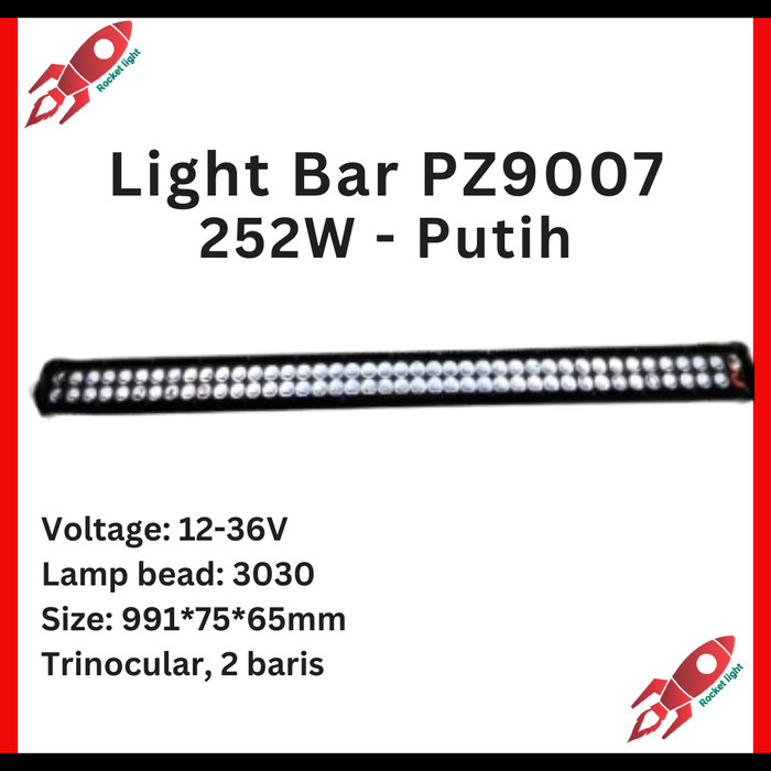 Lampu Sorot LED Bar Mobil LED Light Bar Offroad Runlai 252 watt putih