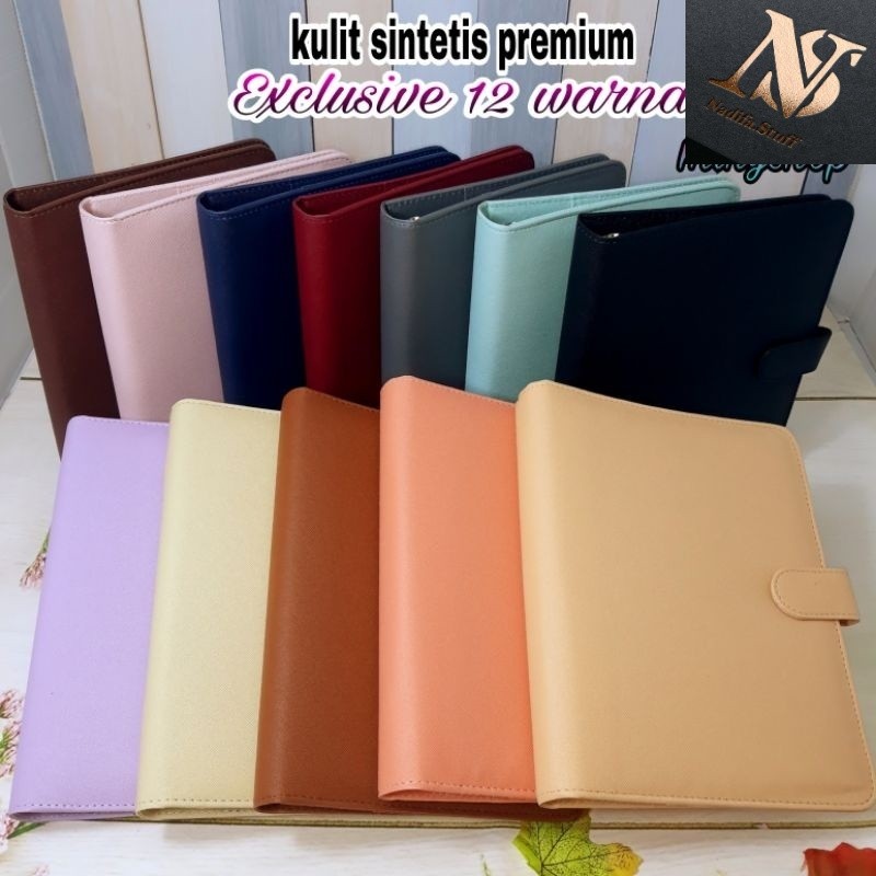 

HOT SALE!! / Binder Polos Exclusive A5 20 Ring Ada 12 Warna Pilihan Agenda Kuliah Kulit