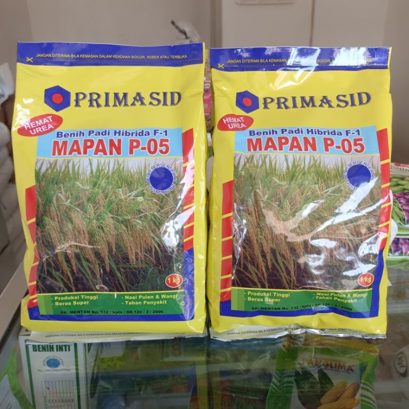 [100% ASLI] Benih padi hibrida MAPAN 05 - Bibit Padi Hibrida F-1 MAPAN P- 05 PRIMASID 1Kg 100% Origi