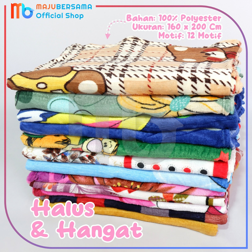 Selimut Bulu Karakter 160X200Cm Selimut Bulu Tebal Selimut Bulu Halus