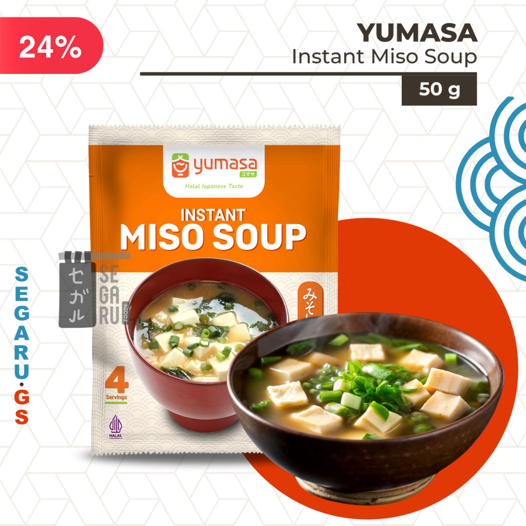 

YUMASA Japanese Miso Soup Instant | Sup Miso Jepang Halal 50gr
