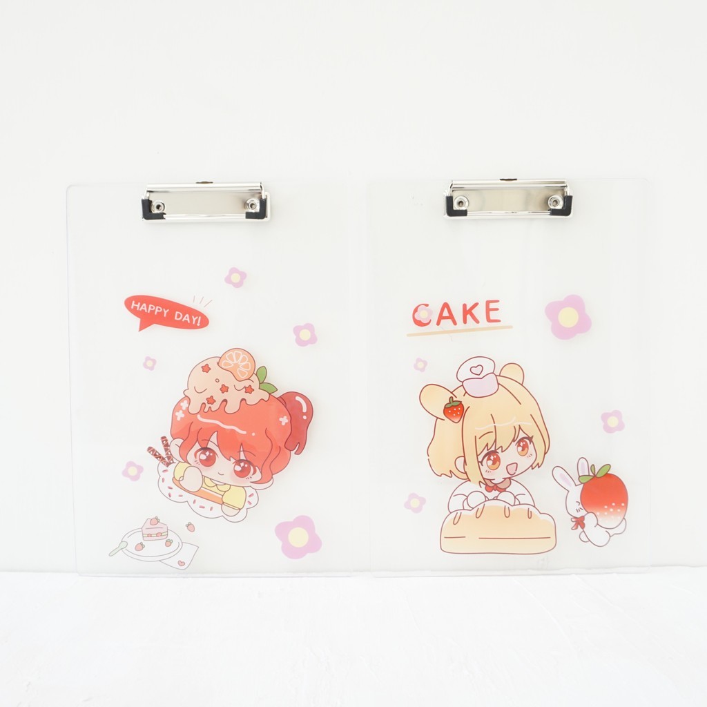 

CLIPBOARD TRANSPARAN / PAPAN DADA / PAPAN UJIAN / CLIPBOARD KARAKTER LUCU