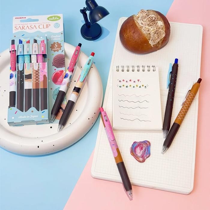 

TERLARIS! Pulpen Gel Sarasa Ice Cream 0.5mm Limited Edition 100% Original - Tinta Hitam