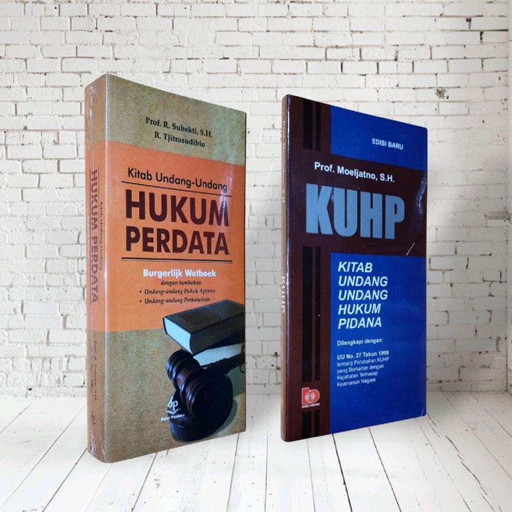Paket 2 Buku KUHPER/BW Subekti / KUHP Moeljatno (HUKUM PERDATA & HUKUM PIDANA)