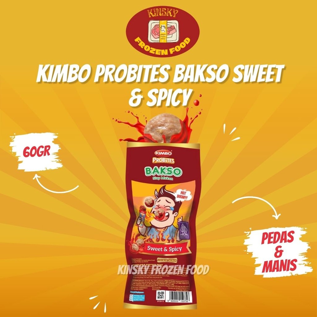 

KIMBO PROBITES BAKSO SWEET & SPICY 60GR