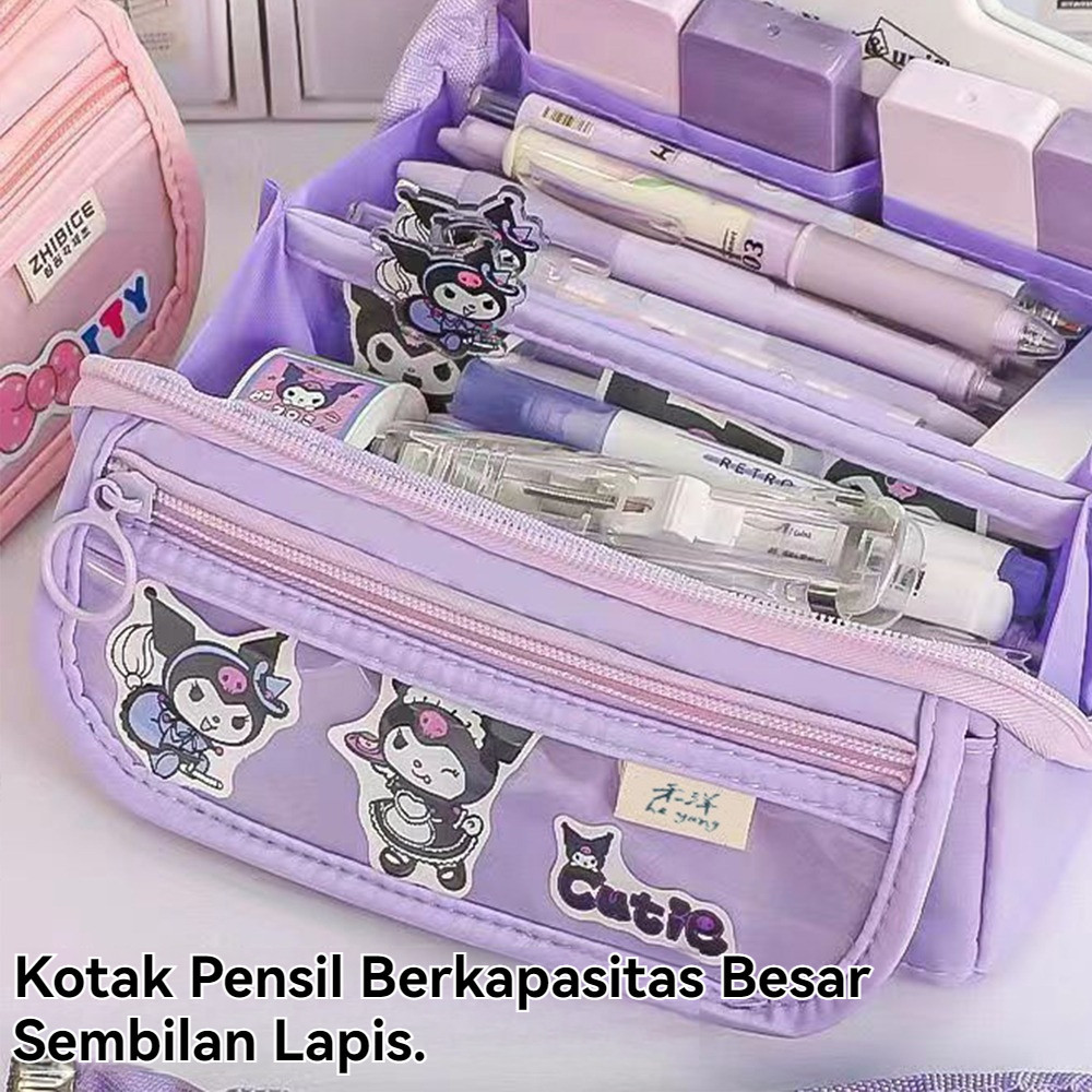 

JAMIN MURAH !!!Tas alat tulis baru, tas pensil siswa Kuromi Tempat alat tulis Tas penyimpanan perlengkapan belajar Tempat penyimpanan penggaris pensil(BISA LANGSUNG ORDER)