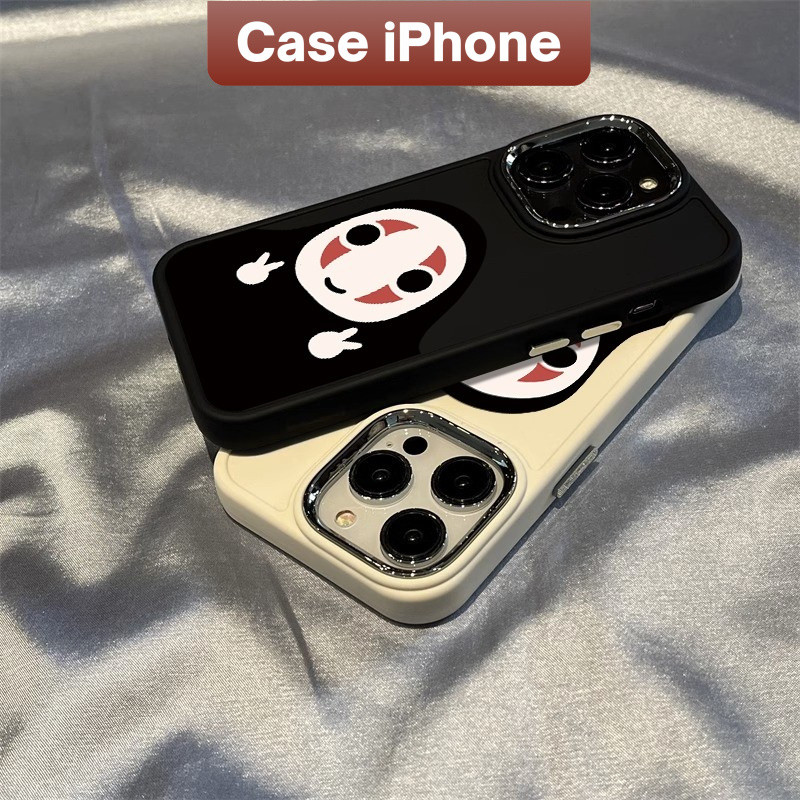 Case iPhone Kaonashi 13 15 16 14 12 11 Pro Max XS XR SE 2022 6 7 8 Plus Premium Silicone