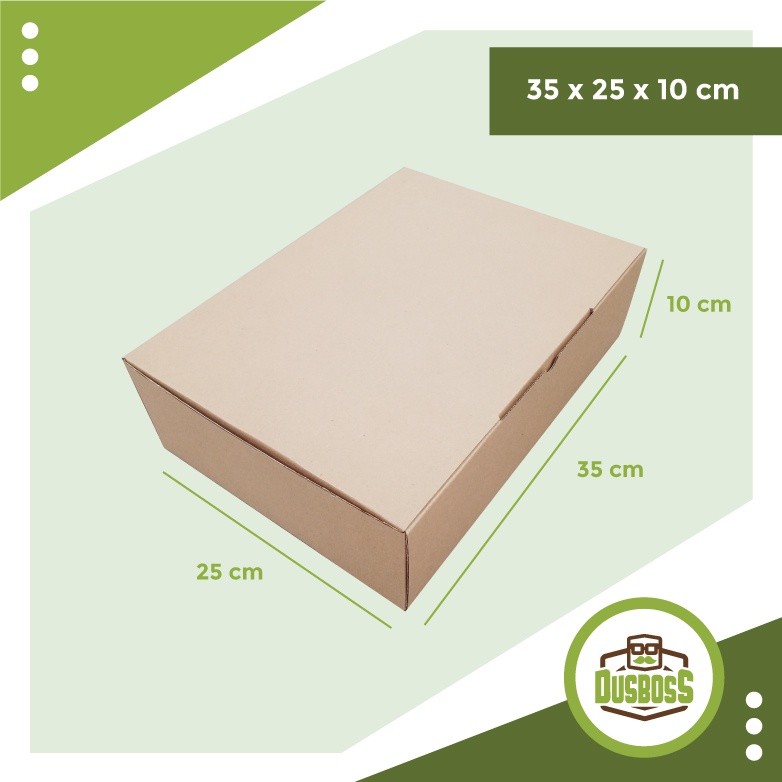 

kardus 35 x 25 x 10 cm --Diecut dan easy usage--