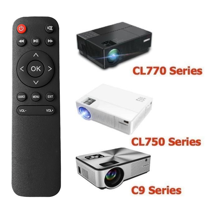 Remote Projector Cheerlux Cl770 - C9 Remote Proyektor Cheerlux