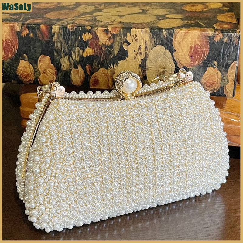 Tas Kondangan Wanita Dompet Pesta Mewah Premium Pengantin Mutiara Import Branded Elegan Terbaru
