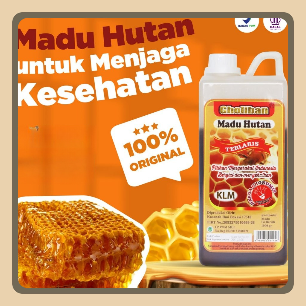 

Madu Gholiban - Madu Hutan Kalimantan KLM 1kg