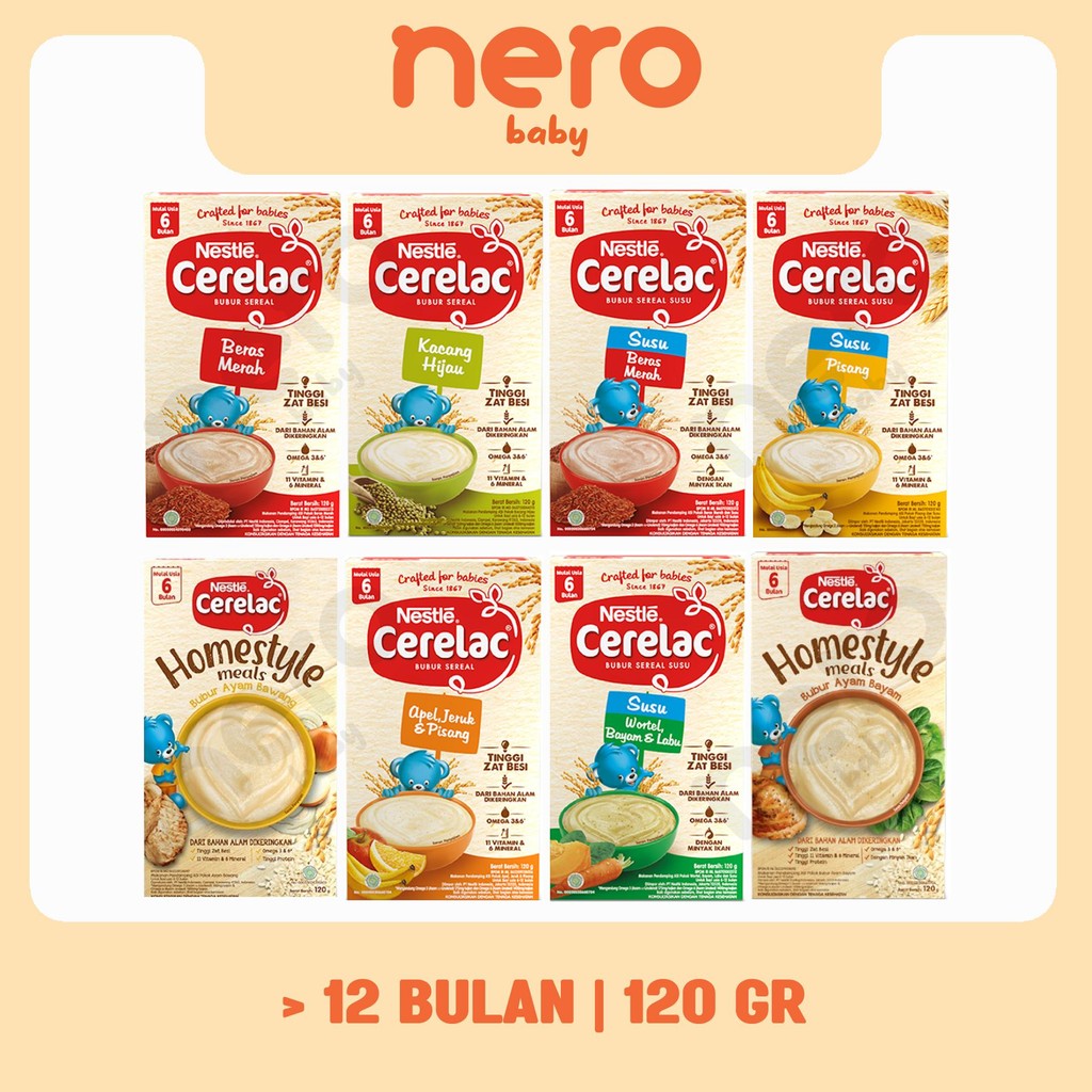 CERELAC BUBUR BAYI INSTANT BOX 120 Gr