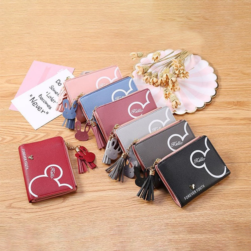 SS - DOMPET WANITA LIPAT D109 DOMPET KARAKTER LUCU KARTUN