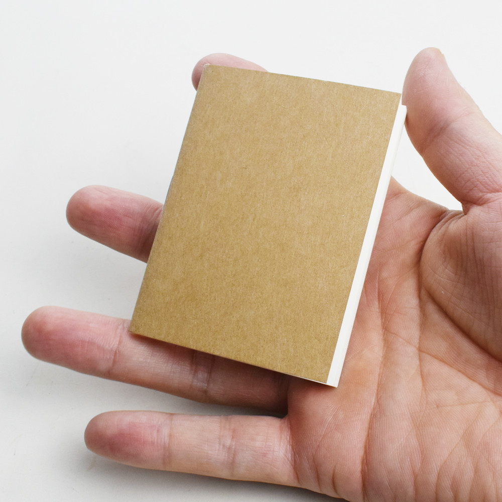

2pcs/Pack Cute Mini Pocket Size Notebook Kraft Cover Notepad 30 Blank Paper Daily Planning Planner Works Organizer Sketbook