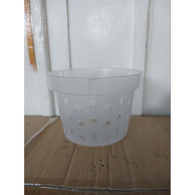 New Pot Dendro 20 (LUSINAN )Anggrek Lubang Banyak Pot Plastik Pot Gantung Anggrek premium