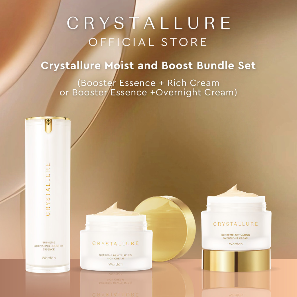 Crystallure Moist and Boost Bundle Set- Supreme Activating Booster Essence & Supreme Revitalizing Ri