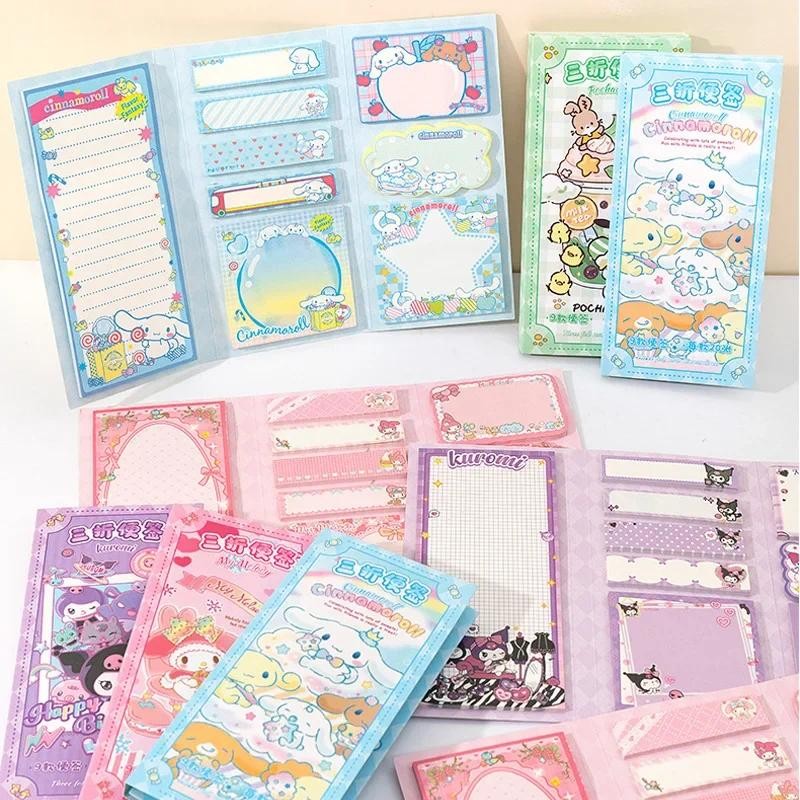 

Cute Cartoon Sticky Notes Set 9 Designs 180 Sheets Foldable Memo Pads for Office Sool Journaling and Desk Organization
