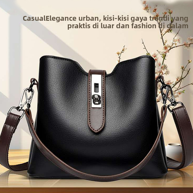 Tas Selempang Wanita Multifungsi   Desain Banyak Kantong Stylish dan Serbaguna Banyak Pilihan Warna