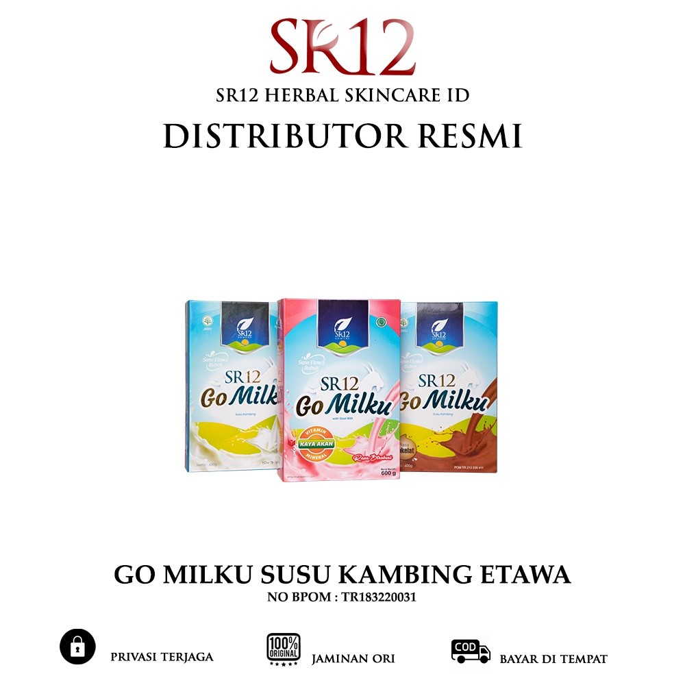 

[ASLI 100%] Susu Kambing Etawa Bubuk GOMILKU SR12 GO MILKU BPOM Plus Madu Daun Kelor Ikan Gabus
