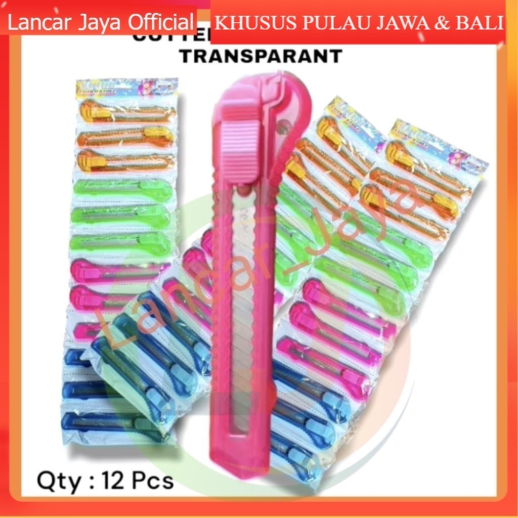 

[ATK] CUTTER RENTENG A300 1 LUSIN ISI 12PCS | CUTER MURAH RENTENG 1 RENCENG ISI 12PCS