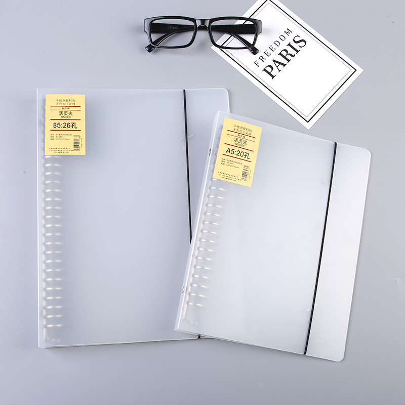 

Buku Binder Transparan A5/B5 Binder PC Binder Tali Cover Bening Binder 20 Lubang - Binder Matte Transparan