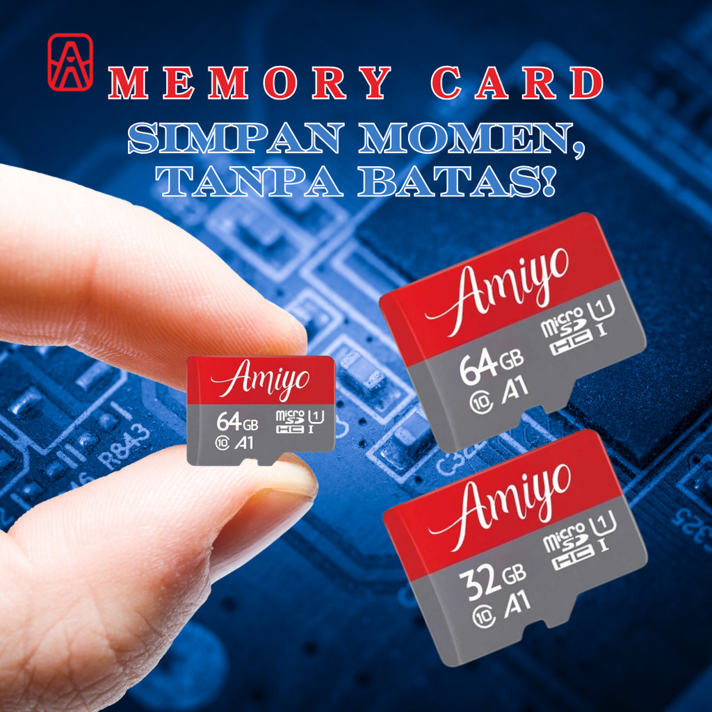 AMIYO Memory Card HP Kartu Memori SD  64GB / 32GB SD Cards Original