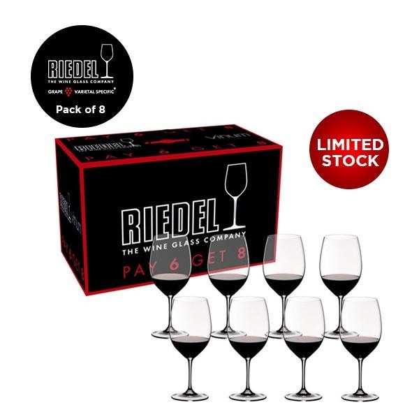 GELAS RED WINE RIEDEL VINUM CABERNET/MERLOT PAY 6 GET 8