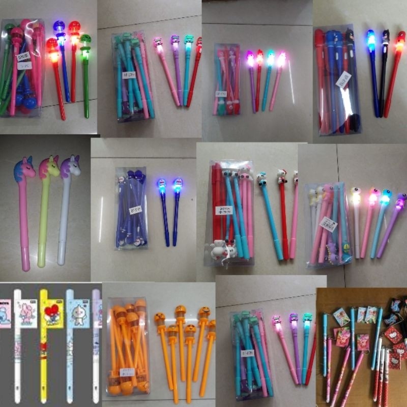

Pulpen Jel cuci Gudang Grosir 12pc Led Non Led