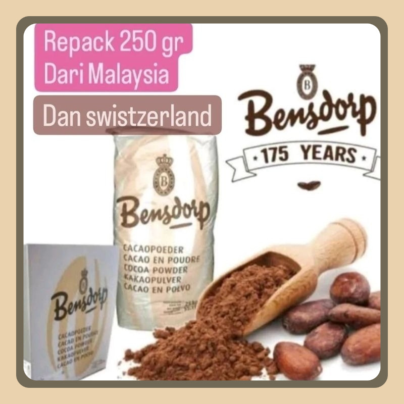 

[ 250 gr ] BARRY CALLEBAUT pure cocoa powder BENSDORP coklat bubuk cokelat