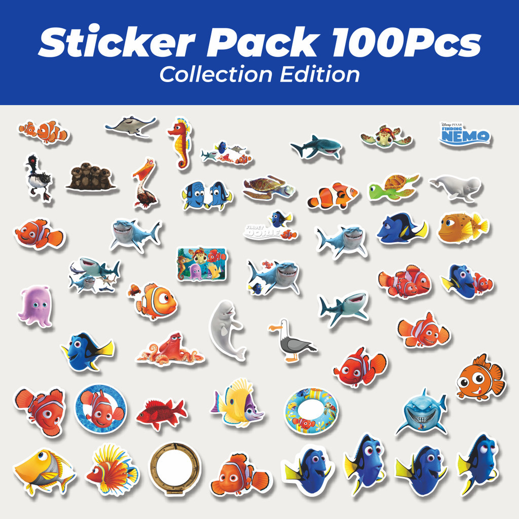 

Hot Sticker Kartun Nemo Sticker Lucu Anti Air Stikers Berperekat Waterproof Sticker Decal Buat Motor Helm Buku Journal Koper Casing HP Laptop Botol Minum