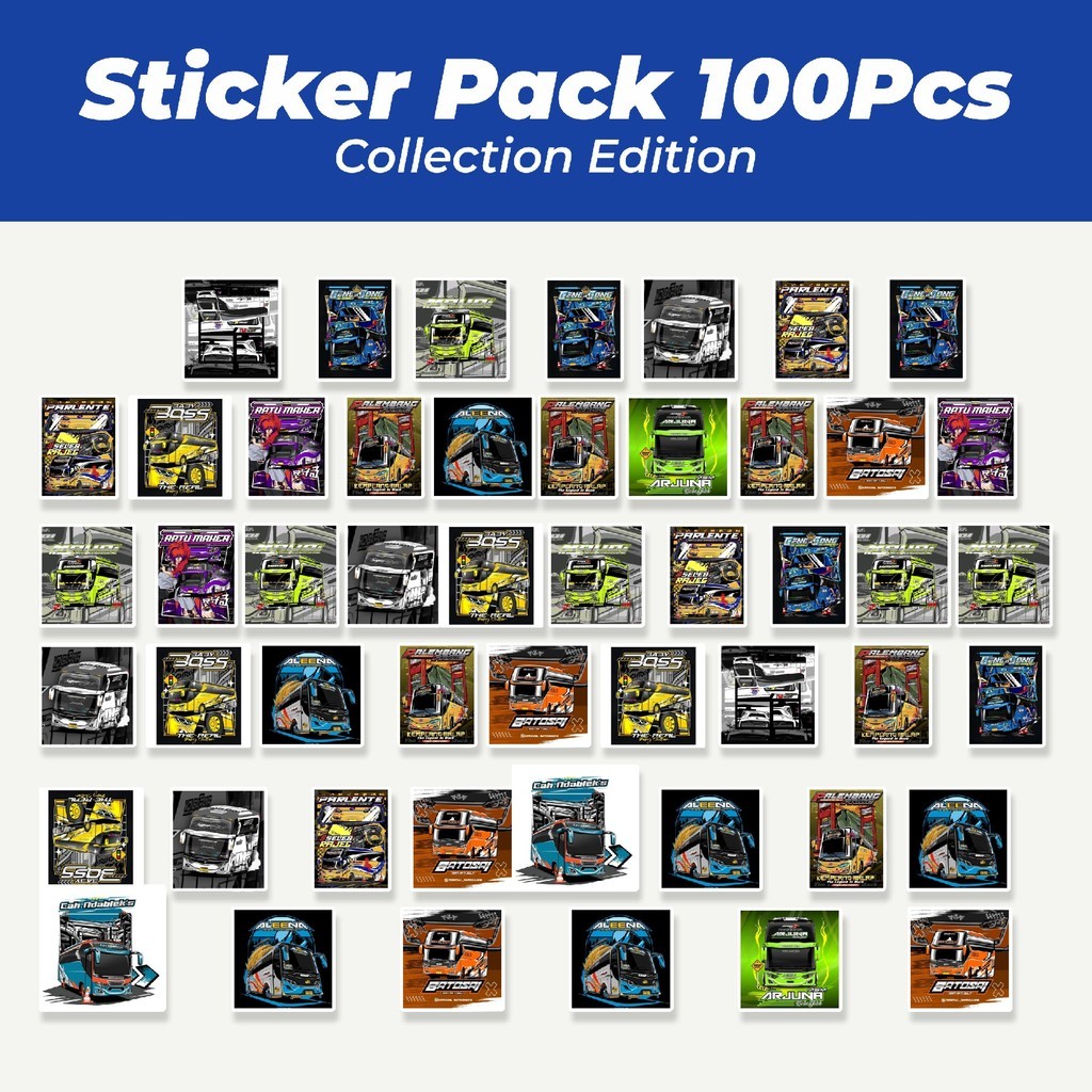 

Hot Stiker Bus Sport Racing Indonesia Lucu Anti Air Stikers Berperekat Waterproof Sticker Decal Buat Motor Helm Buku Journal Koper Casing HP Laptop Botol Minum