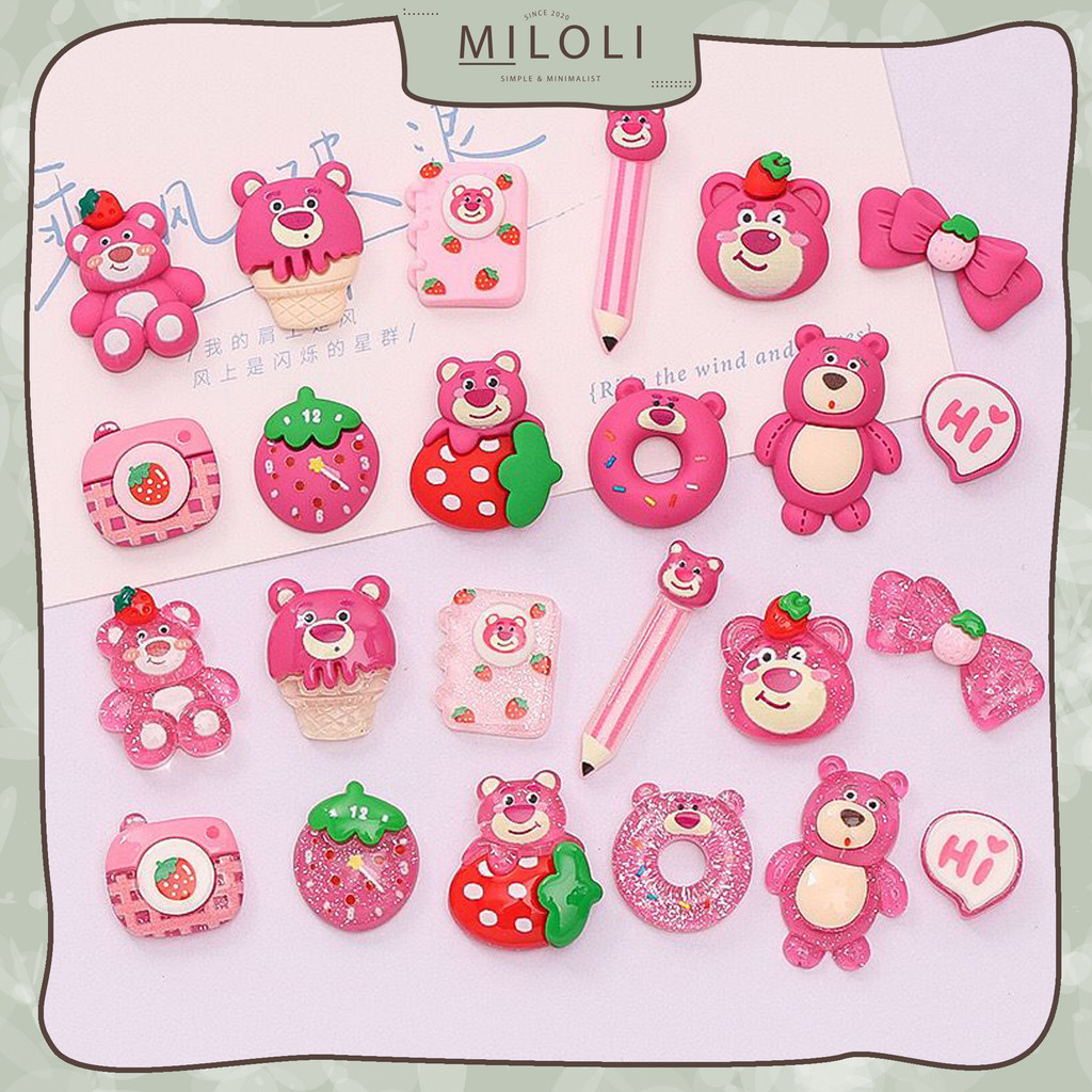 

[MILOLI] 1Pcs NEW CUTE MINI CARTOON 3D LOTSO Stiker Glossy Free Resin Aksesoris Hiasan Deco Sticker DIY Lucu - B0450