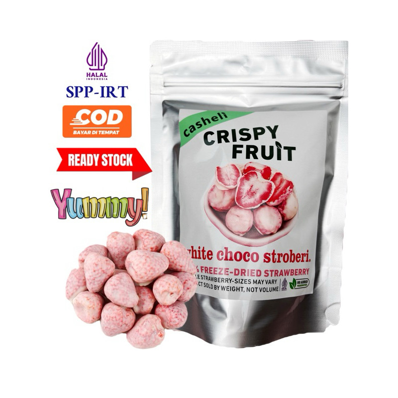 

casheli Crispy Stroberi Chocolate Freeze-dried Strawberry 55g