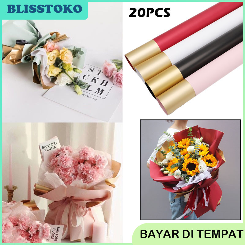 

Flower Wrapping Paper Varian List Gold/Kertas Bunga/Kertas Buket