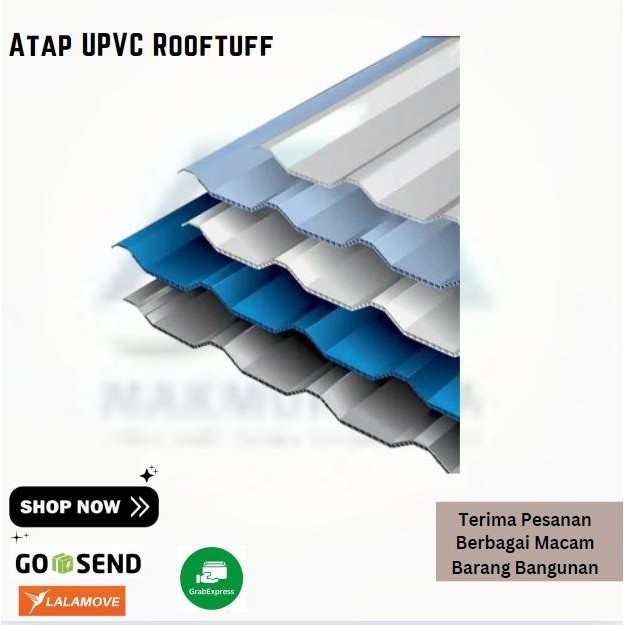Atap UPVC Rooftuff Varian atap double layer upvc - Putih