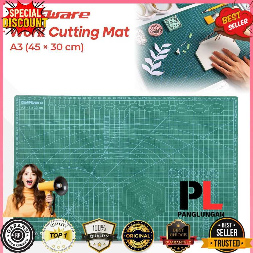 

Taffware Alas Potong Work Cutting Mat Pad A3 45x30cm