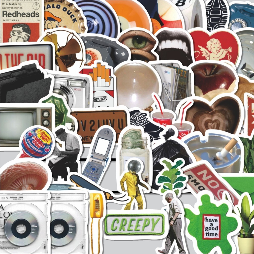 

Stiker Cutting Pack Stiker Ins Style Simple Korea Isi 100Pcs Series Aesthetic Lucu Keren Untuk Koper Bahan Vynil