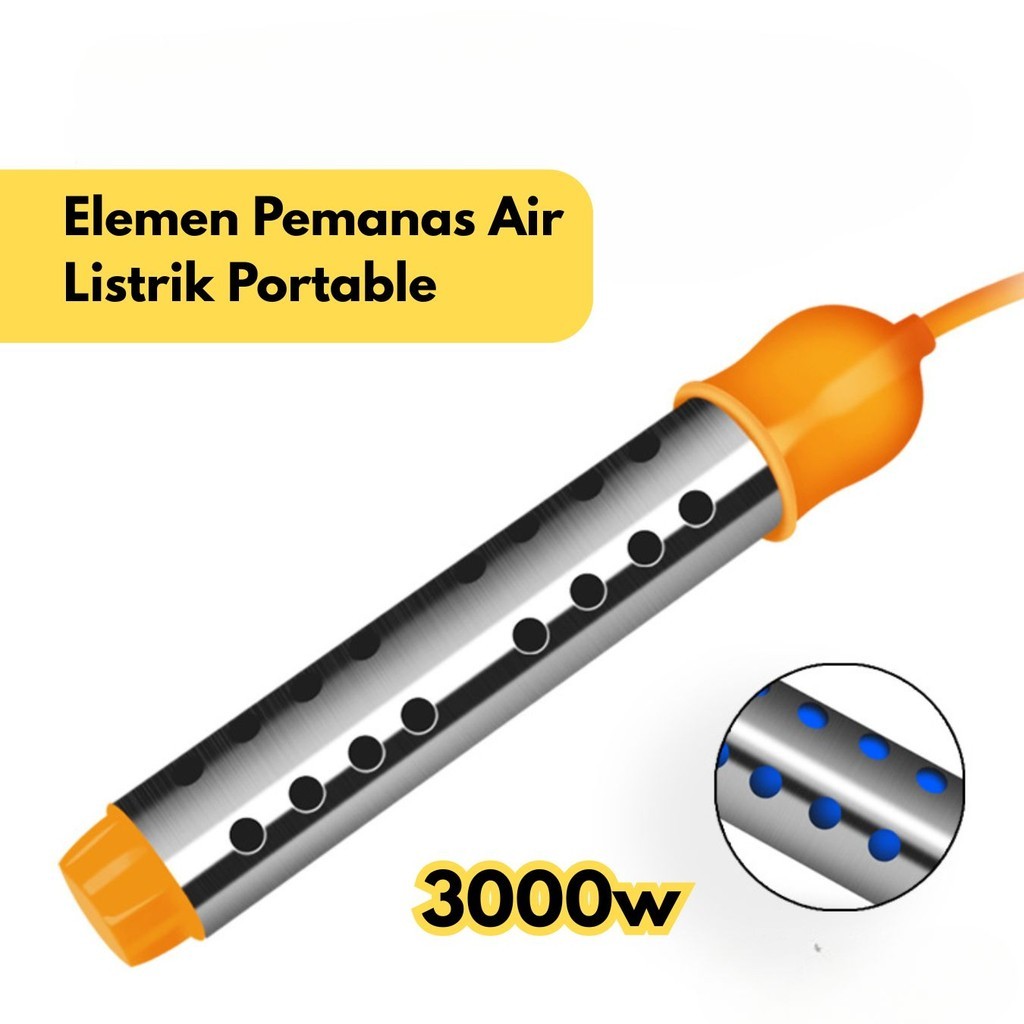 3000w Elemen Pemanas Air Listrik Portable / Electric Water Heater Portable Kamar Mandi 220v BR151