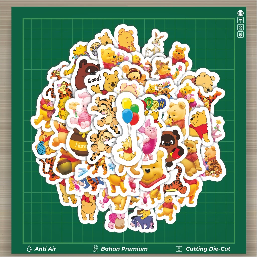 

HOT 50 PCS STIKER Sticker Kartun Lots-o Hugin's StellaLou Pooh Bear Sticker Stiker Fashion Cars Decal Dingin Kartu Album Custom Vinyl Anti Air- Sticker Aesthetic Buku Journal Koper Casing HP Tablet Laptop Helm Motor Botol Minum